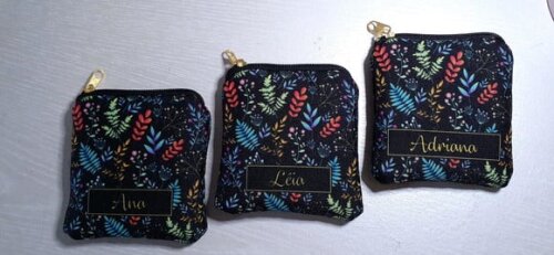 Porta Moedas Flores