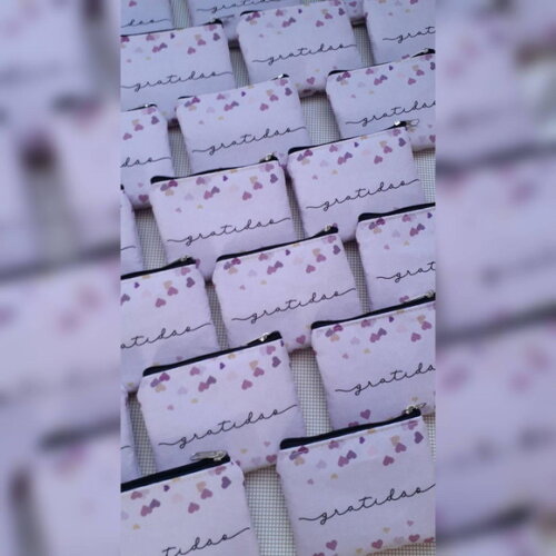 Porta Moedas Personalizado - Corações