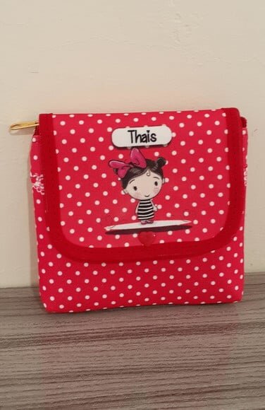 Porta moedas triplo