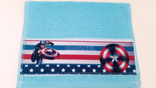 Toalha de mão personalizada heróis