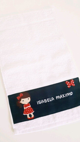 Toalha de mão personalizada Minnie