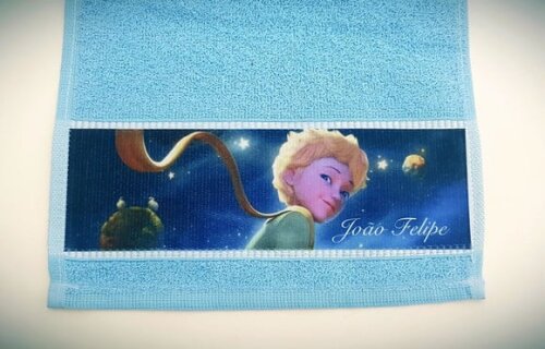 Toalha de mão personalizada O Pequeno Príncipe