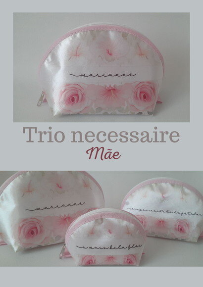 Trio de necessaire - Mãe