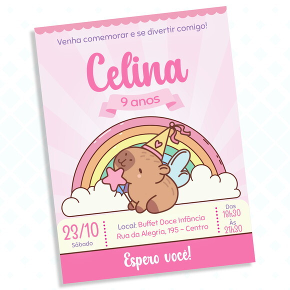 Convite Digital Capivara