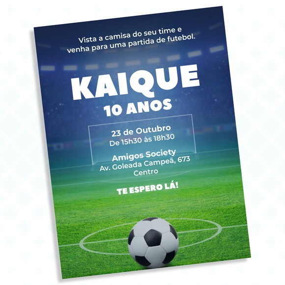 Convite Digital Futebol