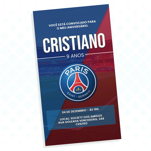 Convite Digital Paris Saint Germain