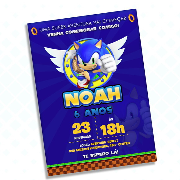 Convite Digital Sonic