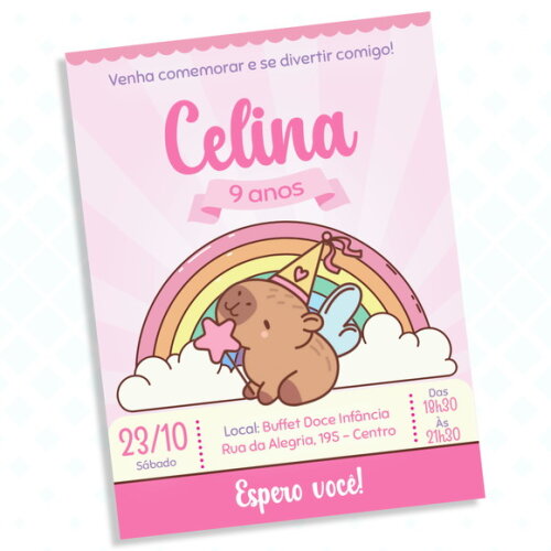 Convite Digital Capivara