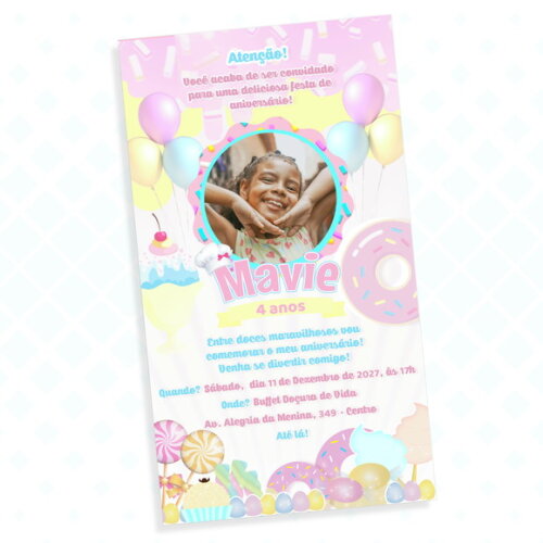 Convite Digital Doces I Confeitaria