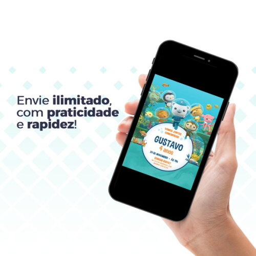 Convite Digital Personalizado Octonautas