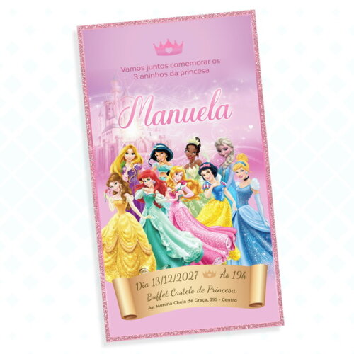 Convite Digital Princesas