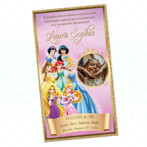 Convite Digital Princesas