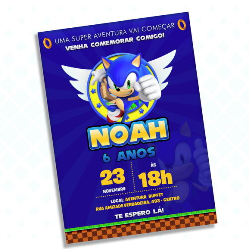 Convite Digital Sonic
