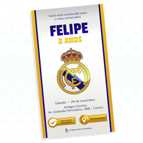 Convite Interativo Real Madrid