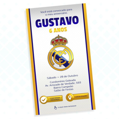 Convite Interativo Real Madrid