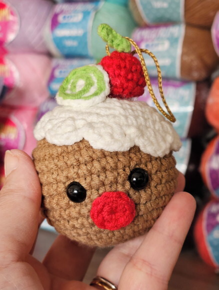Enfeite de Natal Amigurumi