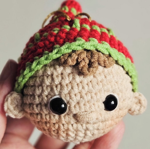 Enfeite de Natal Amigurumi