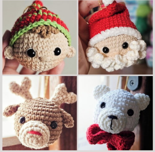 Enfeite de Natal Amigurumi