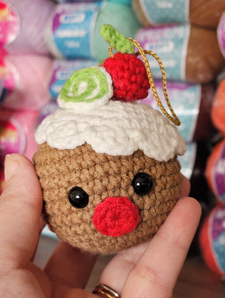 Enfeite de Natal Amigurumi