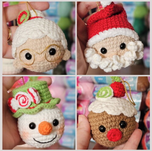 Enfeite de Natal Amigurumi