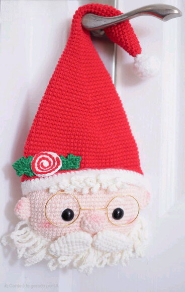 Enfeite de Porta - Papai Noel