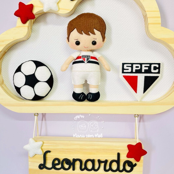 Enfeite de Porta Maternidade Time de Futebol