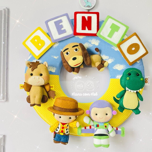 Enfeite de Porta Maternidade Toy Story