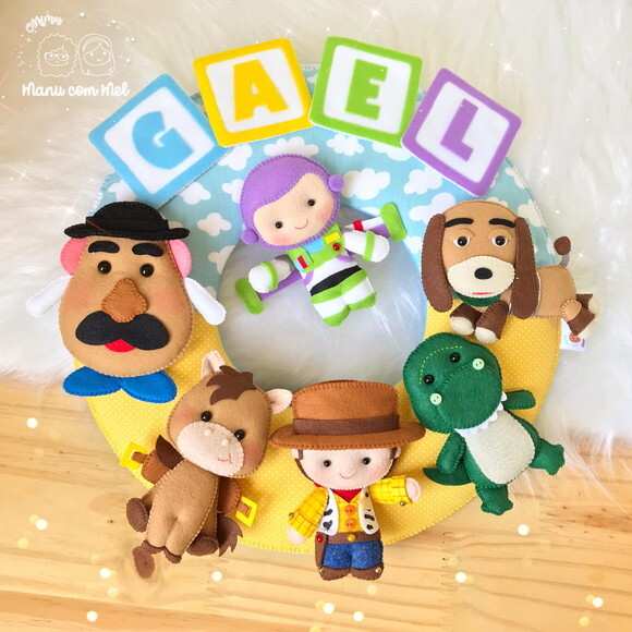 Enfeite de Porta Maternidade Toy Story