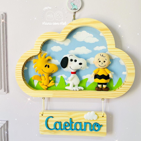 Enfeite de Porta Nuvem Pinus Peanuts