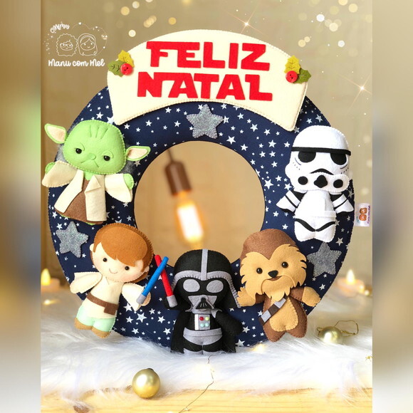 Guirlanda de Natal ou Bem Vindos Star Wars
