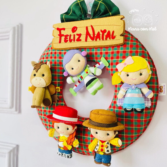 Guirlanda de Natal ou Bem Vindos Toy Story