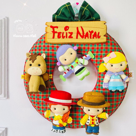 Guirlanda de Natal ou Bem Vindos Toy Story