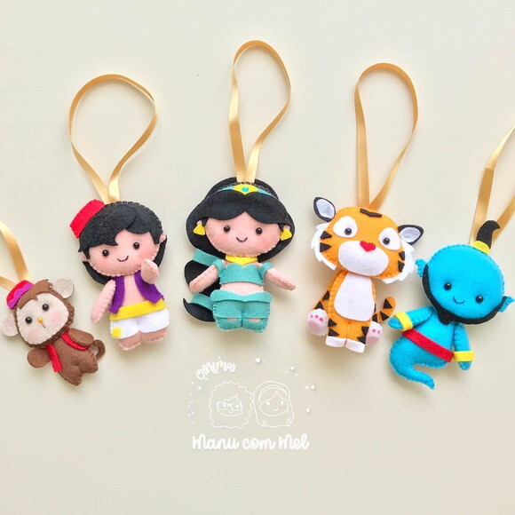 Pingente de Natal Turma Aladdin
