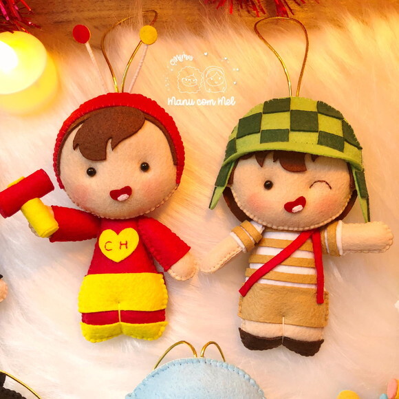 Pingentes de Natal Turma do Chaves