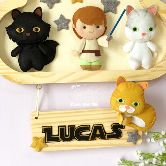 Enfeite de Porta Nuvem Pinus Star Wars
