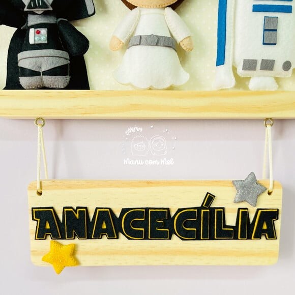 Enfeite de Porta Nuvem Pinus Star Wars