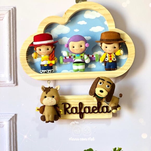 Enfeite de Porta Nuvem Pinus Toy Story