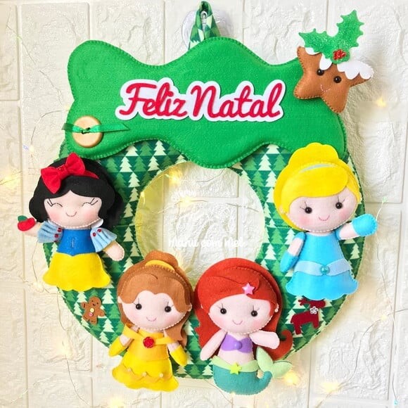 Guirlanda de Natal ou Bem Vindos Princesas