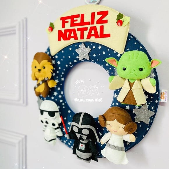 Guirlanda de Natal ou Bem Vindos Star Wars
