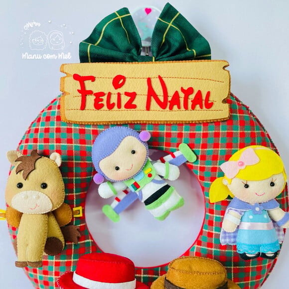 Guirlanda de Natal ou Bem Vindos Toy Story