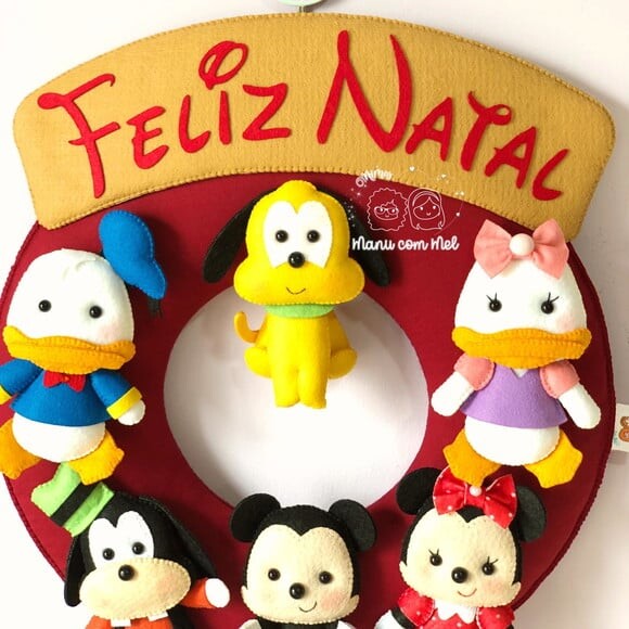 Guirlanda de Natal ou Bem Vindos Turma do Mickey