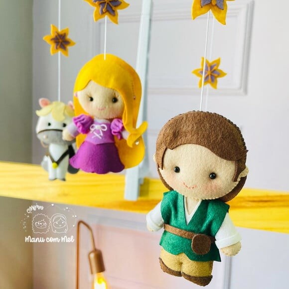 Móbile Musical Enrolados Rapunzel
