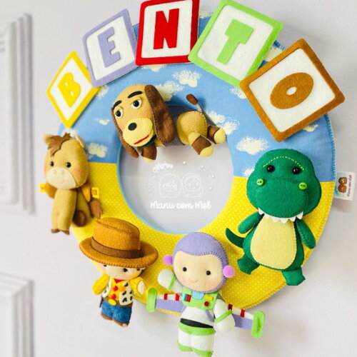 Enfeite de Porta Maternidade Toy Story