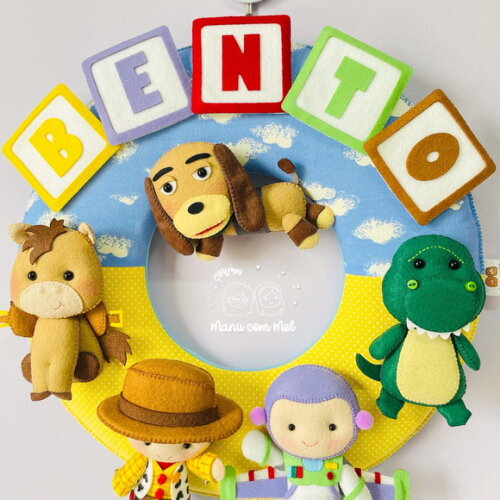 Enfeite de Porta Maternidade Toy Story
