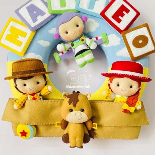 Enfeite de Porta Maternidade Toy Story
