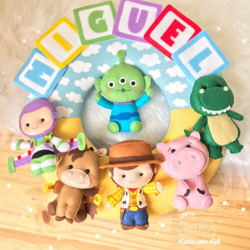 Enfeite de Porta Maternidade Toy Story