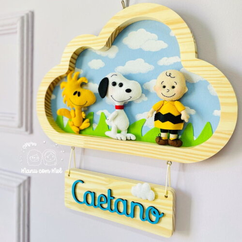 Enfeite de Porta Nuvem Pinus Peanuts