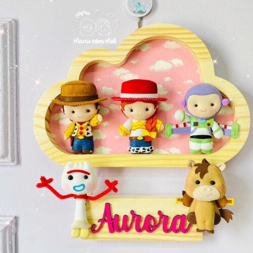 Enfeite de Porta Nuvem Pinus Toy Story