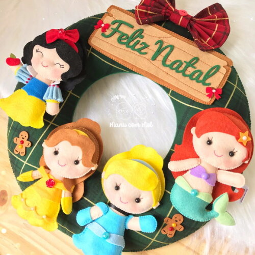 Guirlanda de Natal ou Bem Vindos Princesas