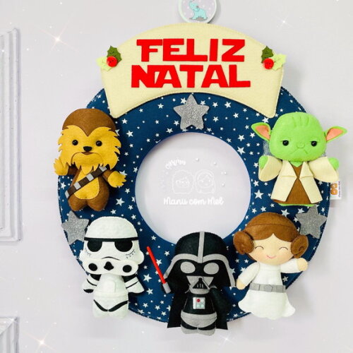 Guirlanda de Natal ou Bem Vindos Star Wars